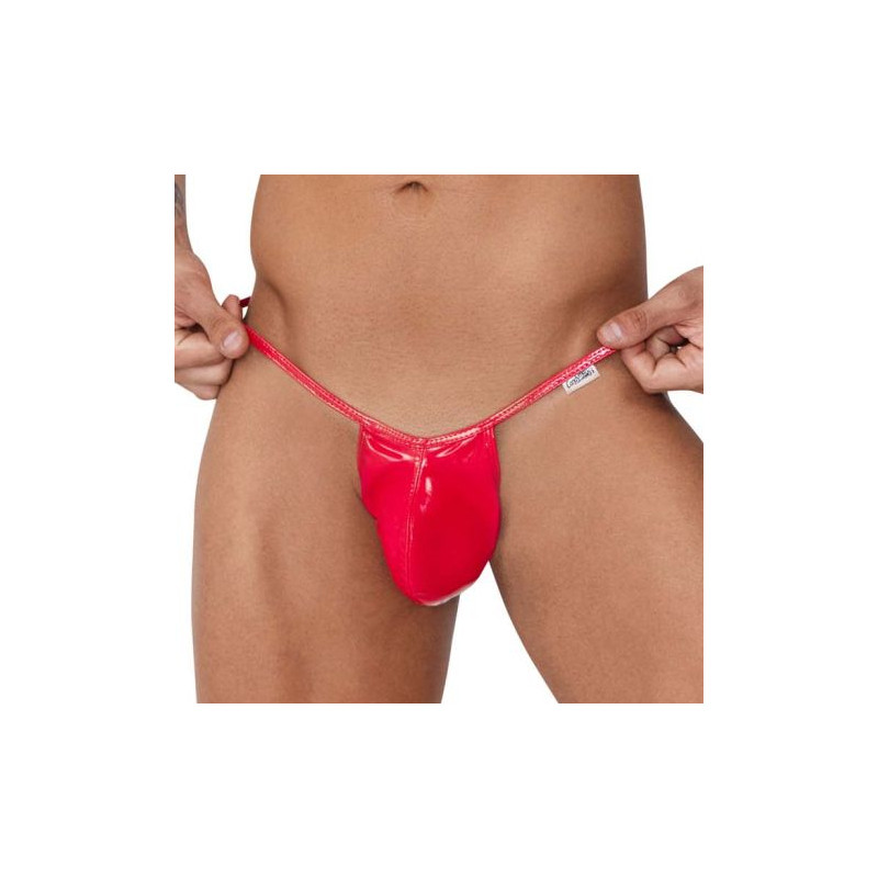 CandyMan String Effet Mouillé BENTEN Rouge